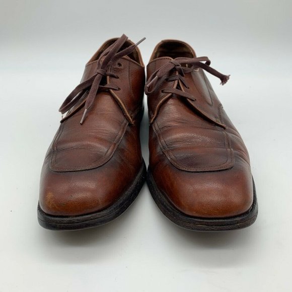 FLORSHEIM BROWN OXFORD MOC TOE TIE DRESS SHOES 8A‎ (NARROW)